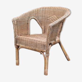 Fauteuil en osier