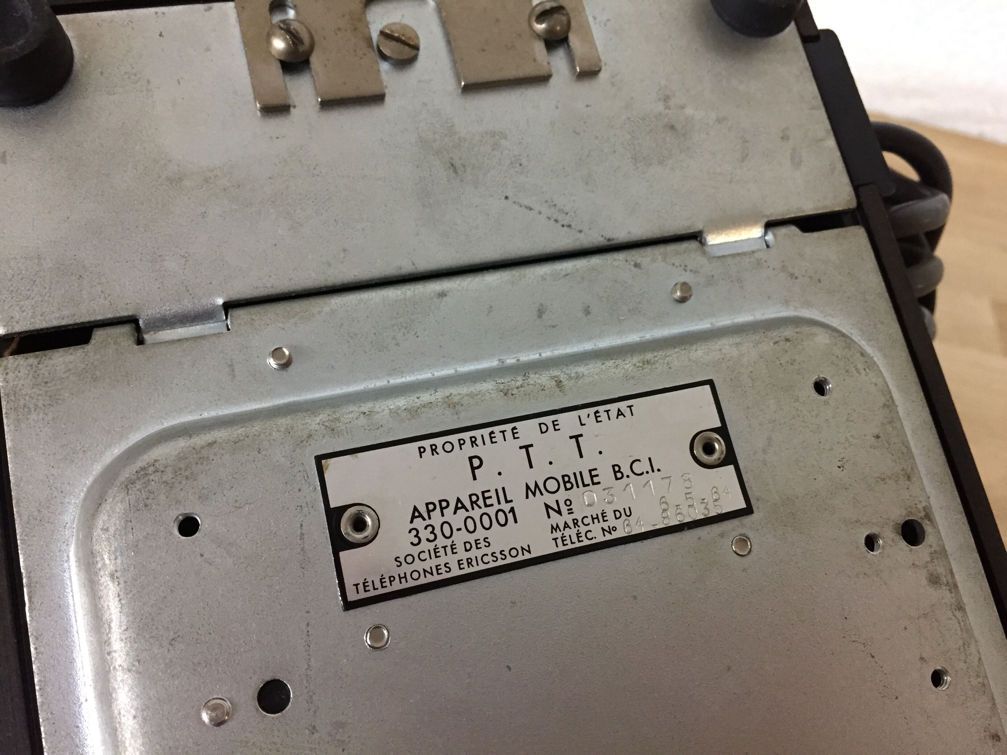 Phone Ericsson in bakelite, 1950