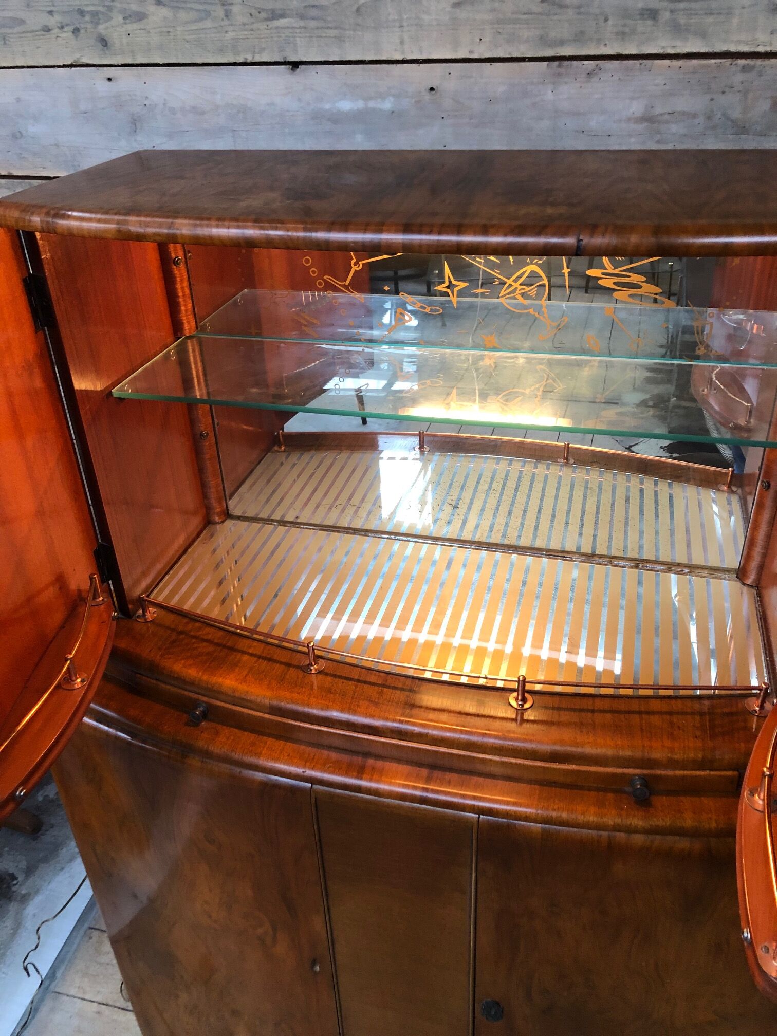 Art deco Rivington Product London bar Cabinet