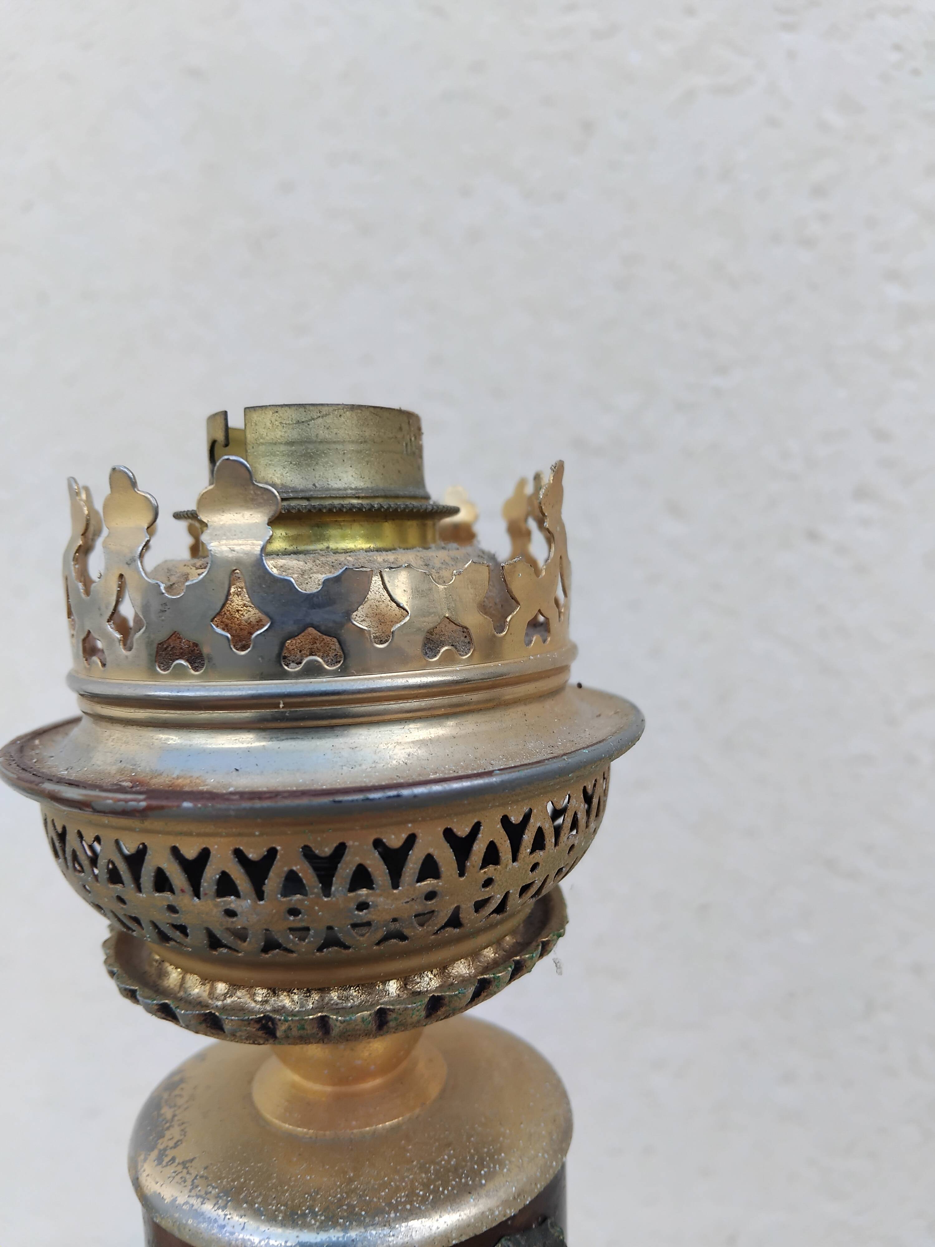 Lampadaire vintage laiton napoleon