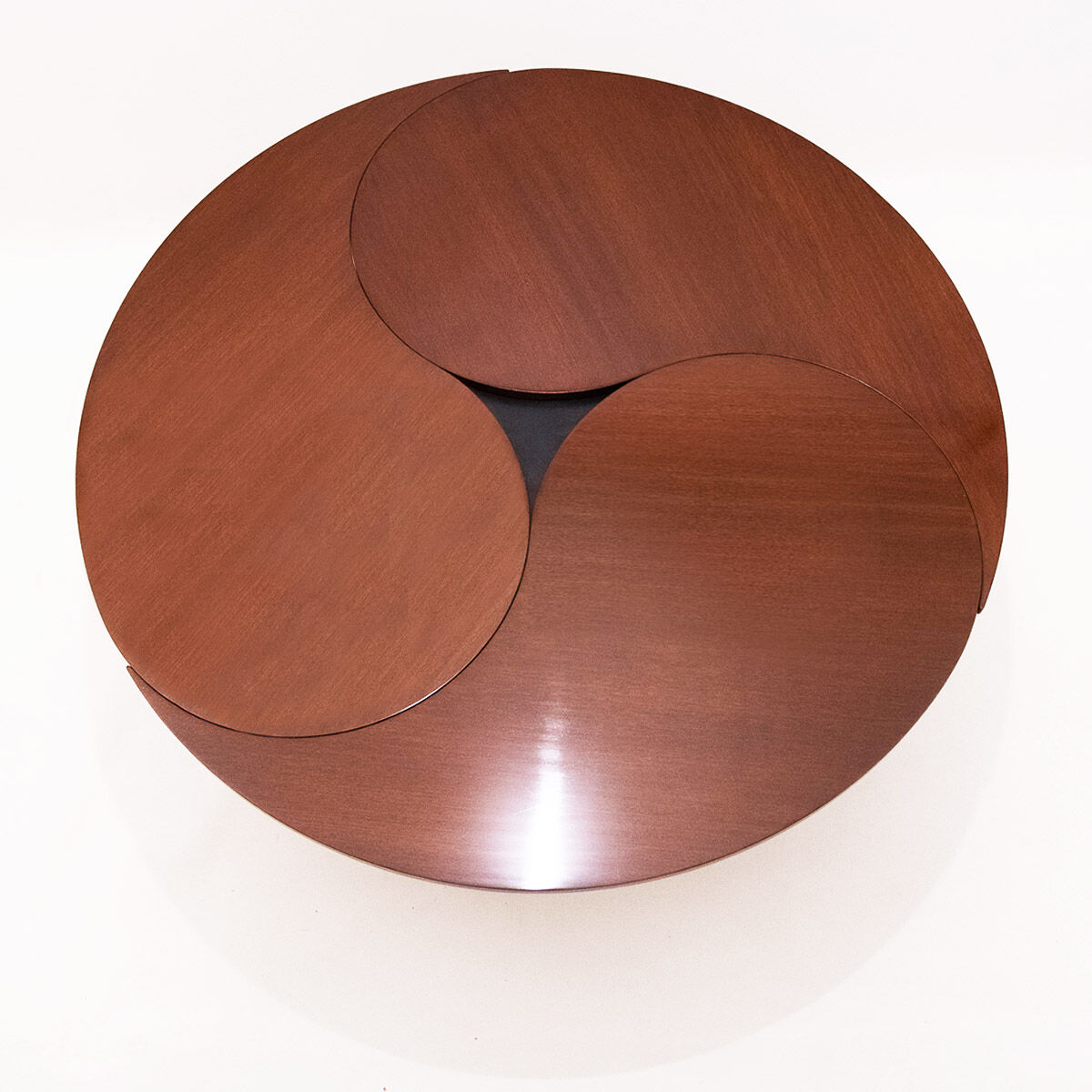 Danish Mid Century Yin-Yang teak extending dining table by Ole Gjerløv-Knudsen and Torben Lind