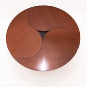 Danish Mid Century Yin-Yang teak extending dining table by Ole Gjerløv-Knudsen and Torben Lind