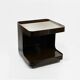 Brown 1970s Space Age Bar Cart Game by Marcello Siard for Longato