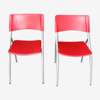 Pair of Italian Calligaris chairs, 1990s