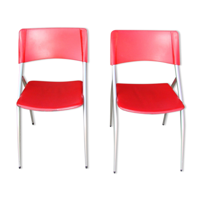 Paire de chaises italiennes Calligaris, années 1990.