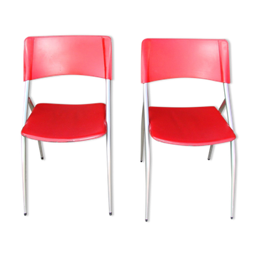 Paire de chaises italiennes Calligaris, années 1990.