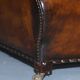 Restored vintage leather sofa from a gentleman's Victorian club.