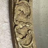 19th century beveled oval mirror
