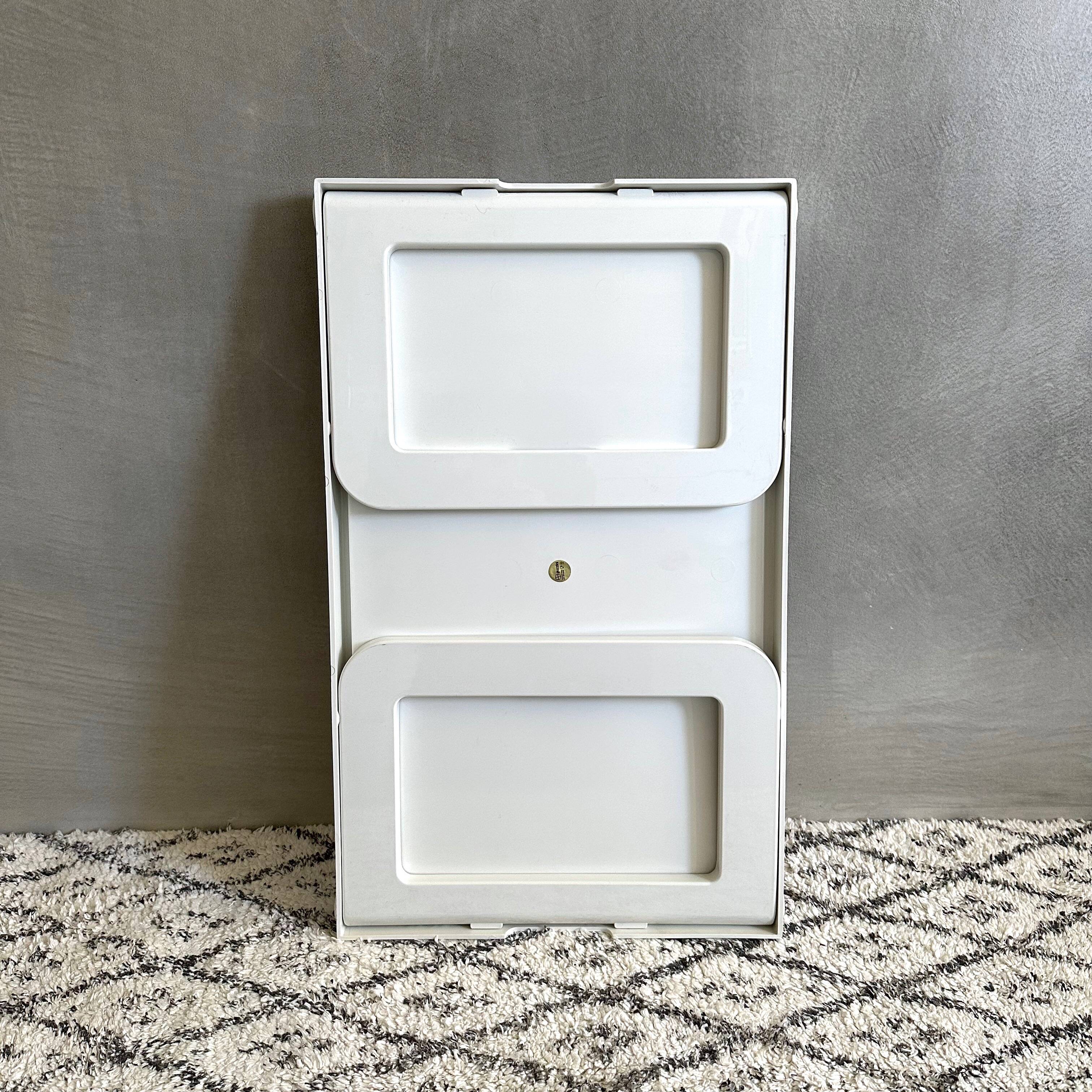 Guzzini tray Jolly white, bed tray, Luigi Massoni