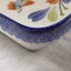 Antique and rare emile henry oven dish with hb henriot quimper decoration 1950
