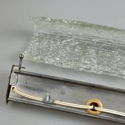 Lampe murale des années 60 et 70, éclairage de miroir, Allemagne, verre glacé, Space Age Design