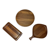 Scandinavian teak service set