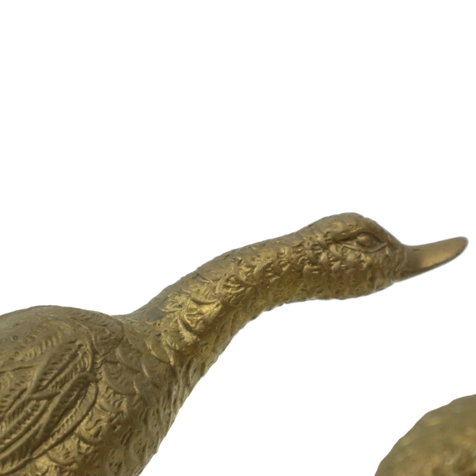 Pair of Bronze Ducks and Geese Figurines France 1940s