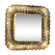 Miroir avec lampe en verre des années 1960