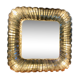 Glass mirror with lamp, 1960s