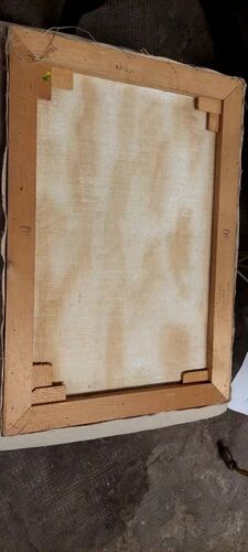Oil Painting on Canvas Abstract Material 1970s