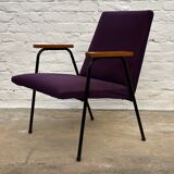 Fauteuil pierre Guariche Meurop tissus d’origine