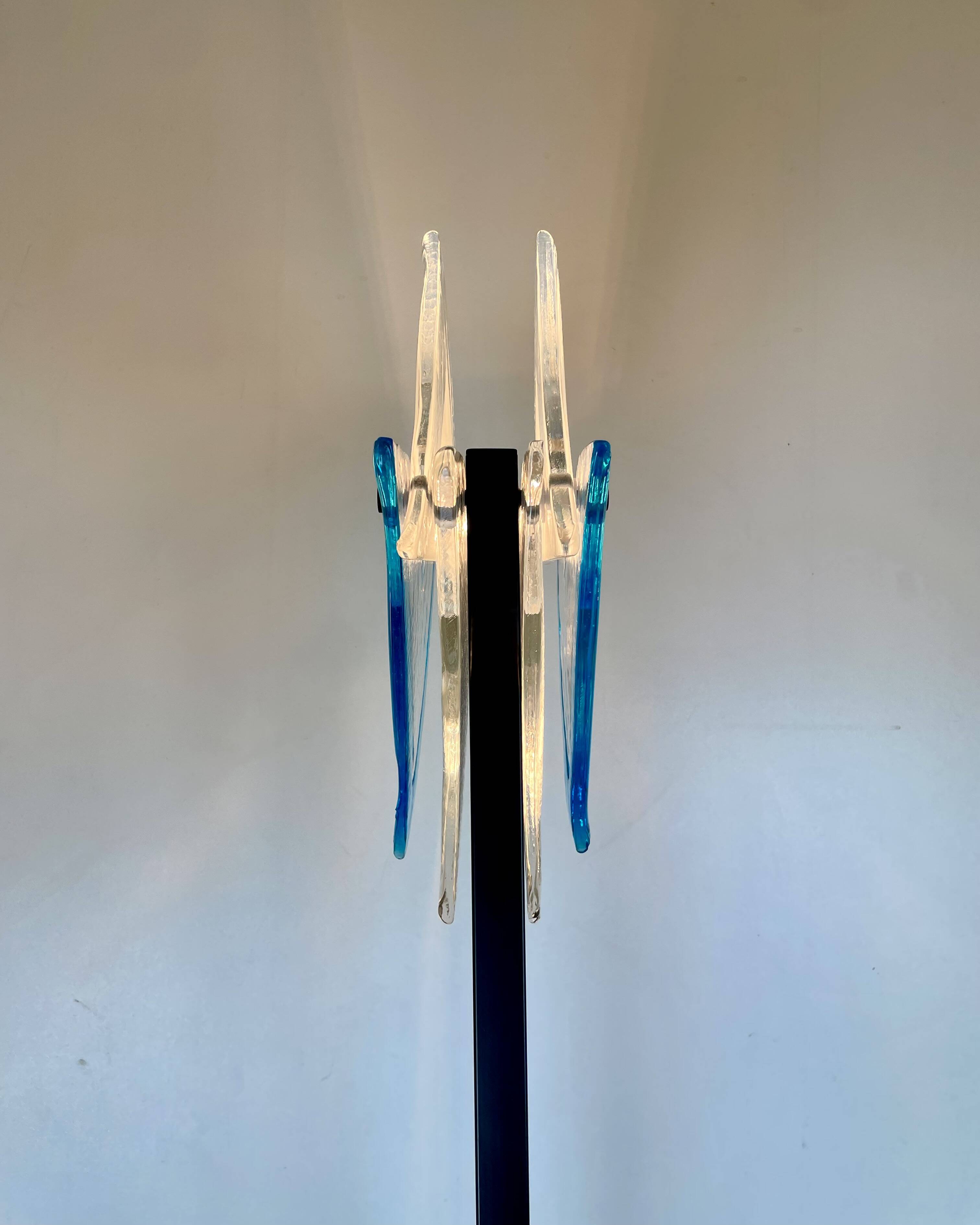 Post-Modern Floor Lamp att. to Mazzega, Italy, 1980s