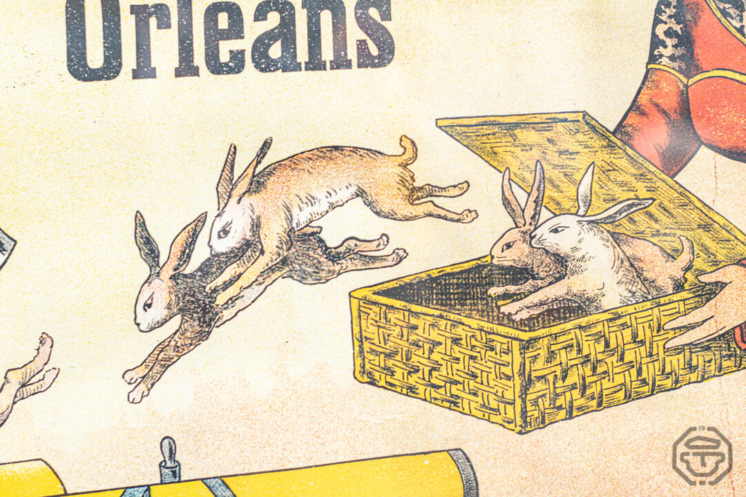 Former Orleans Chapelery Advertising Poster 1900