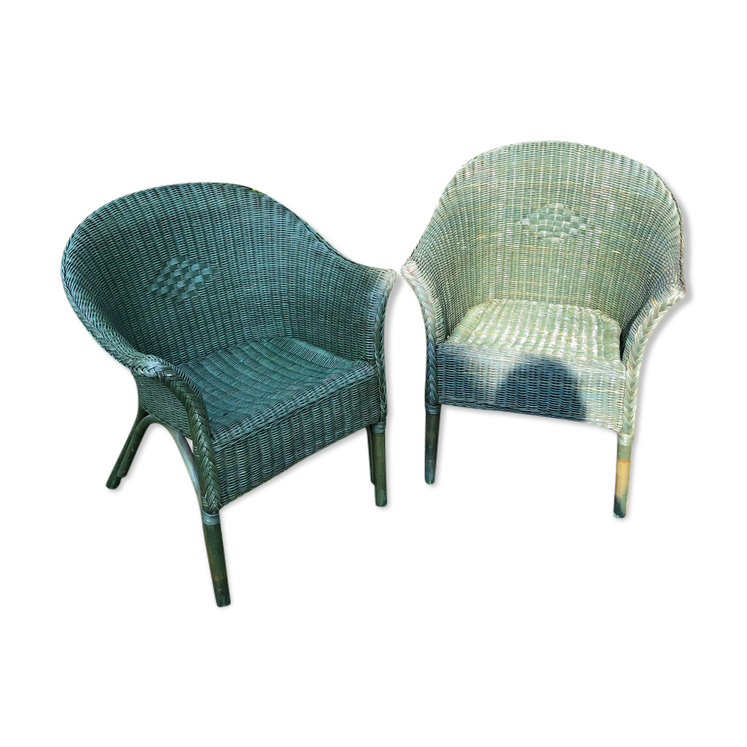 Vintage rattan armchair