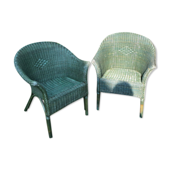 Vintage rattan armchair