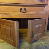 TV cabinet in raw wood to be relooked
