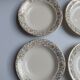6 Assiettes Villeroy et Bloch beiges et dorées