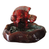 Old Ceramic Fish Ashtray from Vallauris
