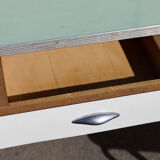 Formica water green table and chairs set