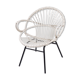 Fauteuil rotin blanc