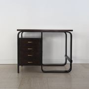 Giuseppe Pagano Pogatschnig Italian Dark Wood Desk for Gino Maggioni, 1940s