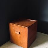 Handcrafted Cubical Side Table, Belgium, 1950s