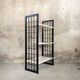 Vintage shelf in black and white wood