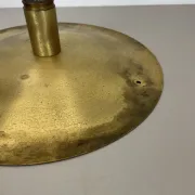 Wall-Ceiling Lamp made of Unique Brass in the Style of Gino Sarfatti, Flush Mount Lighting Italy 1950s