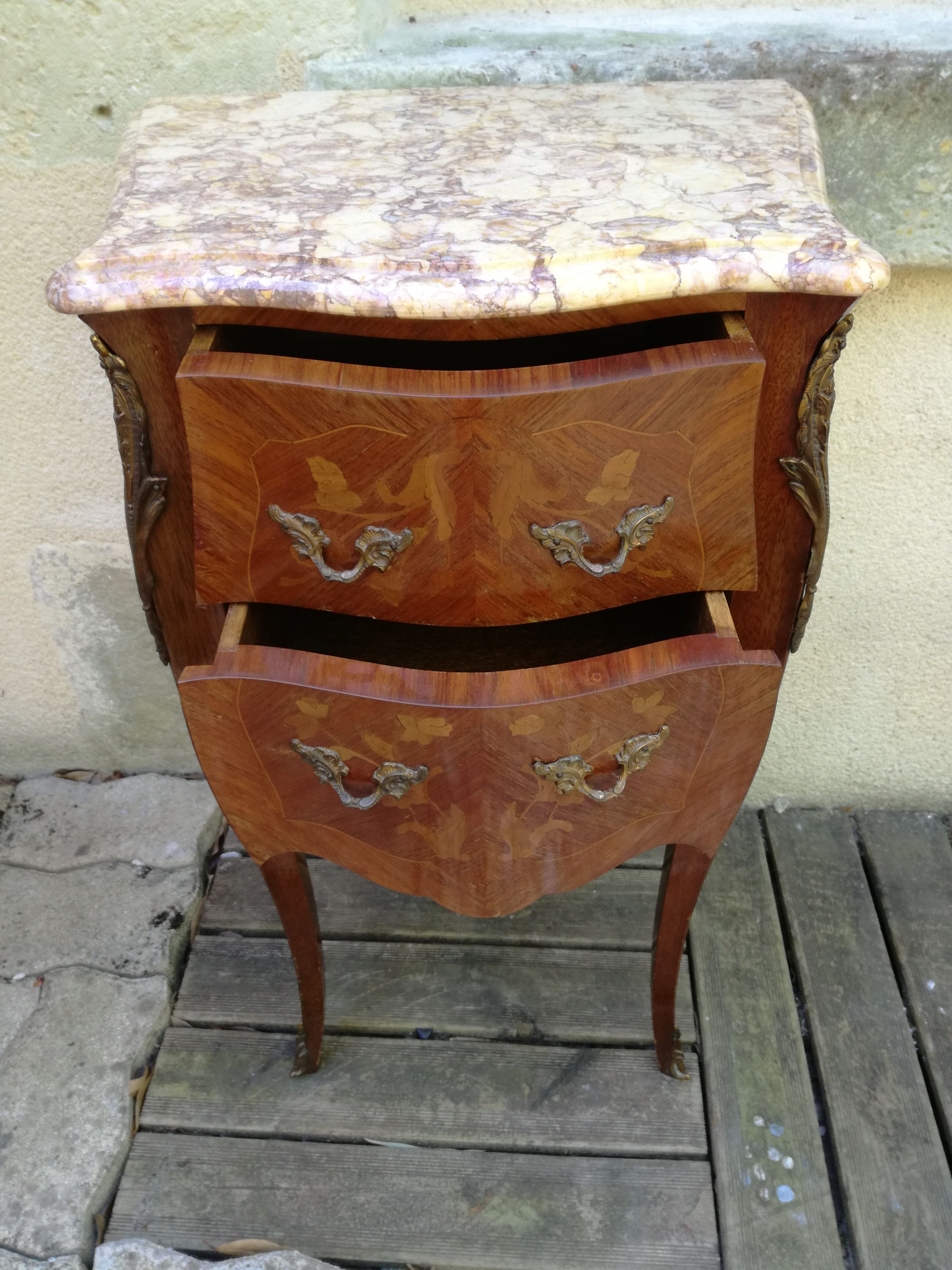 Pair of Louis XV bedside numbered