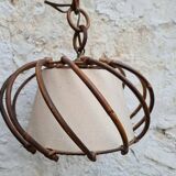 Louis Sognot rattan pendant light