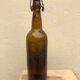 Lot 4 bottles old beers and lemonades blown glass and bistro porcelain