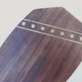 Antique art deco hand mirror in rosewood
