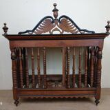 Provencal bread box in carved openwork walnut circa 1800