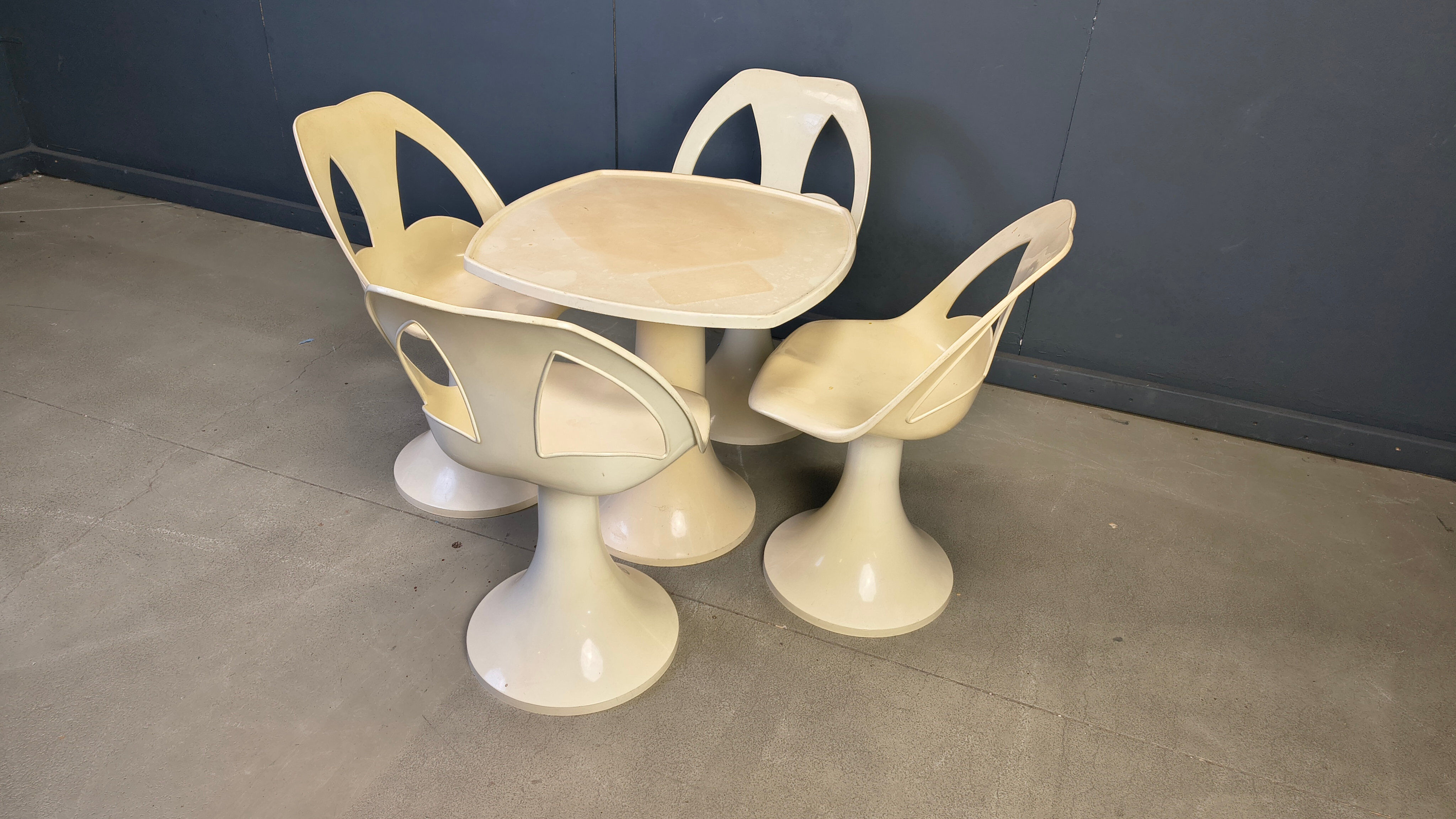 Ensemble de salle à manger Space Age, années 1960