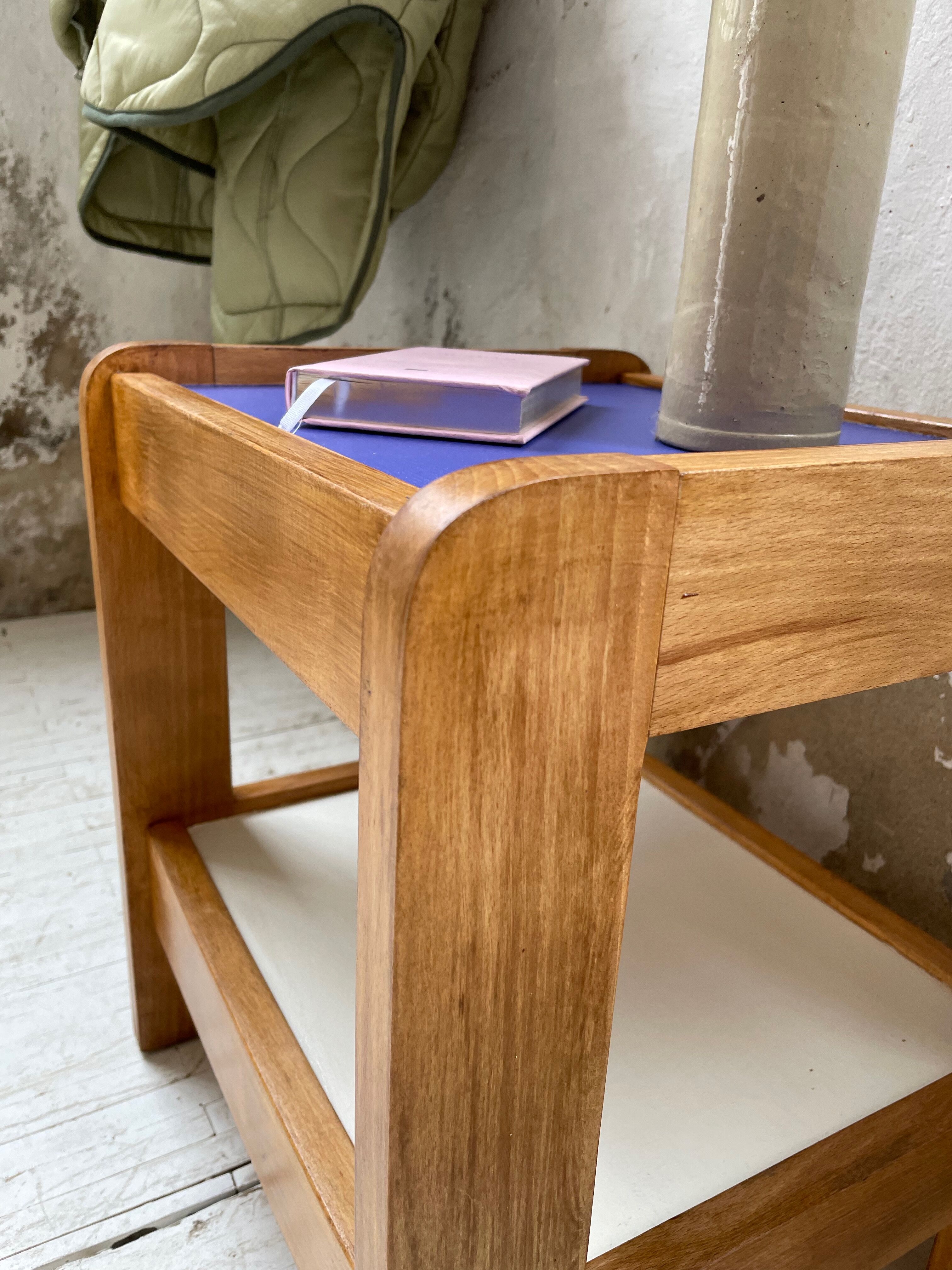 Beech bedside style Regain two-tone