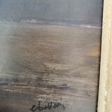 Oil on framed and signed panel 40/50