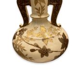Vase en forme de boule aplatie circa 1900 G.d Et Cie à Limoges