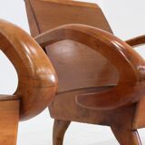 Ensemble de fauteuils du milieu du siècle en bois courbé