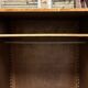 Asymmetrical wardrobe, Art Deco, 1930s walnut burl, wardrobe, shelves, drawers