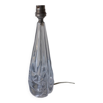 Pied de lampe en cristal