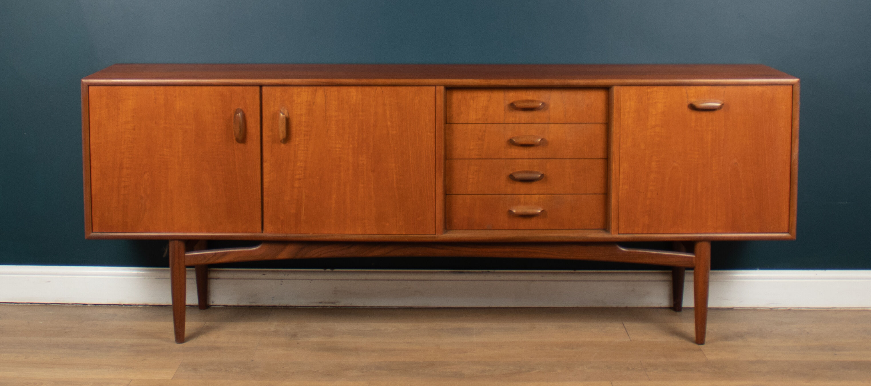 Retro Teak 1960s Restored G Plan Scandi Sideboard By Victor Wilkins