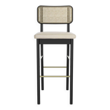 Tabouret Cannage Red Edition noir