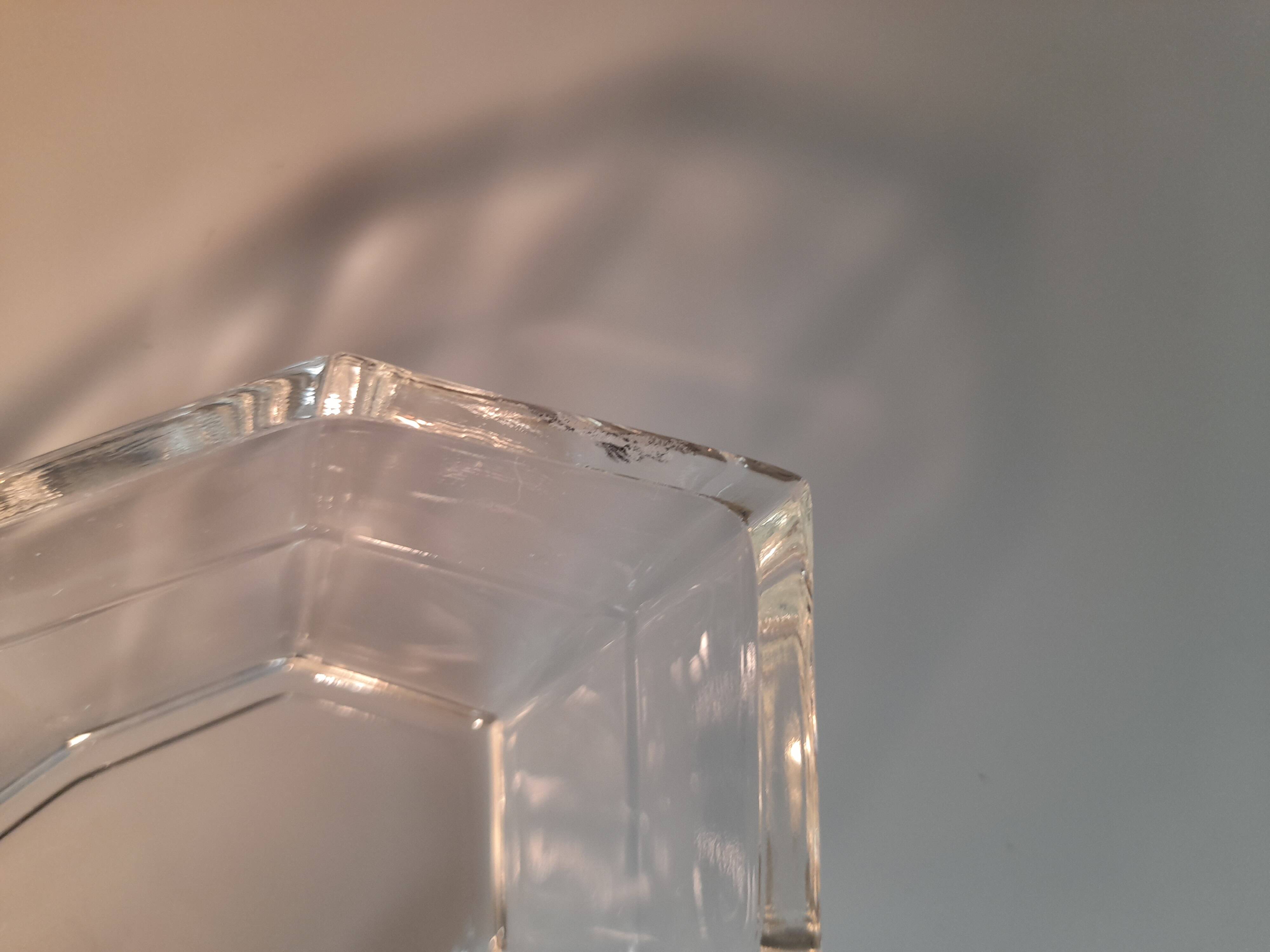 Set of 9 Art Deco Glass Faceted Ramekins