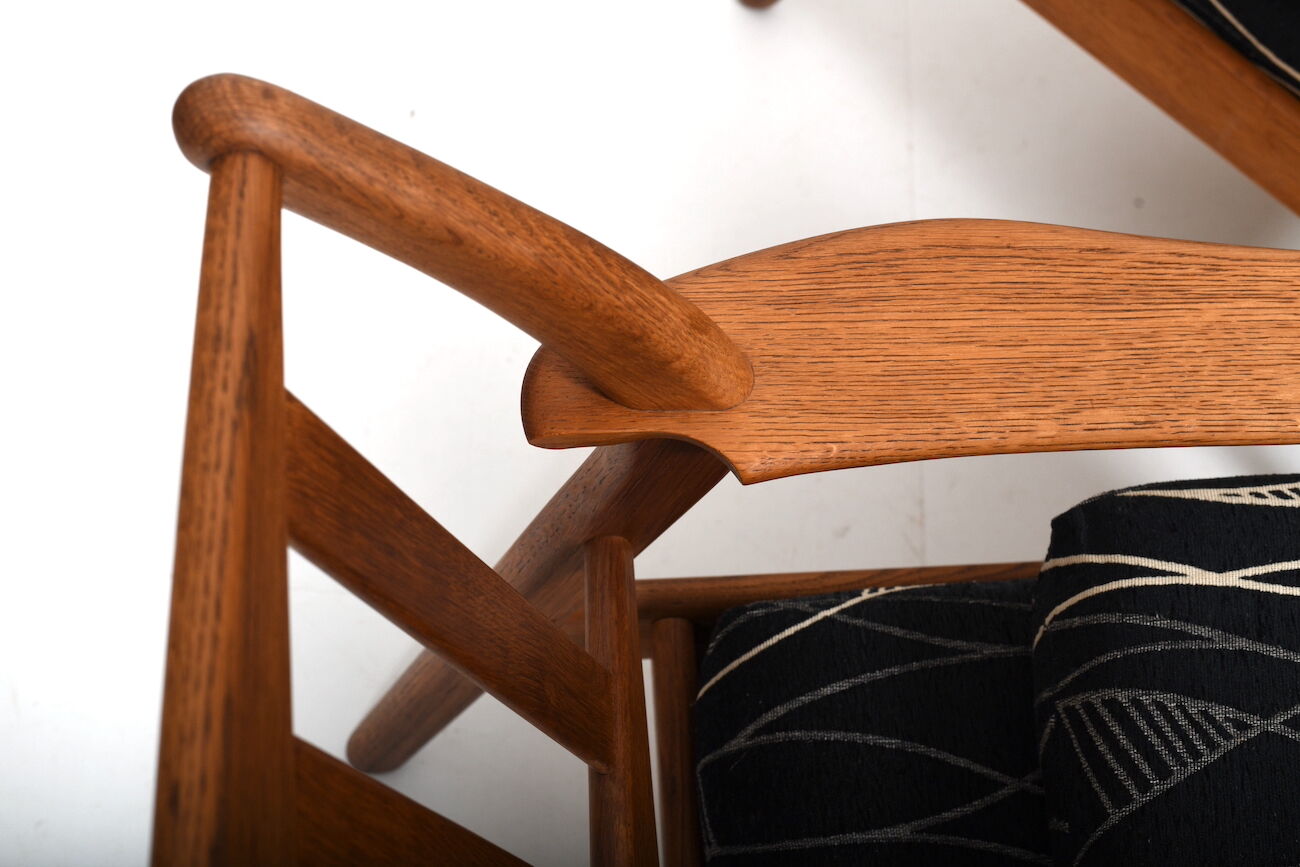 Pair of Danish Mid Century Easychairs by Nils Kofoed